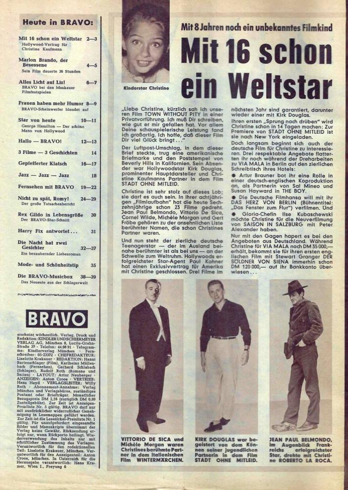 bravo 32 1961 Inhalt