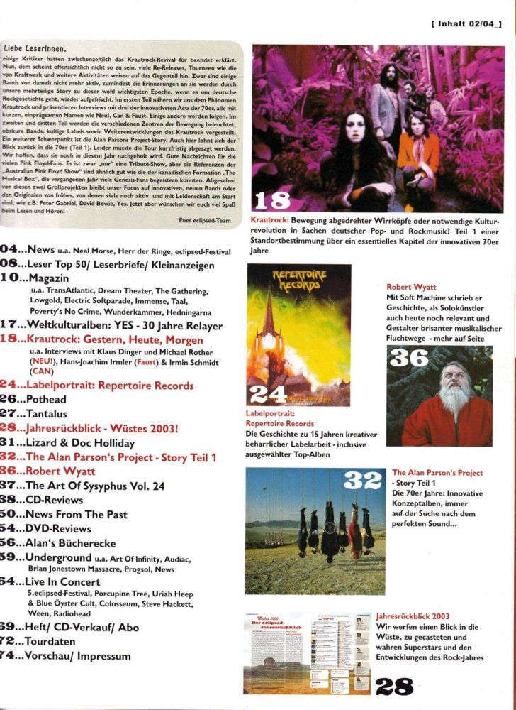 eclipsed 02 2004 Index
