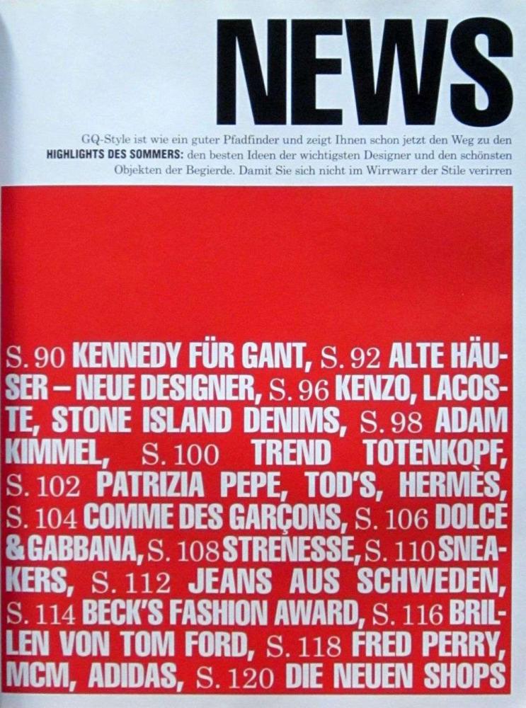 gq style 2006 sommer index