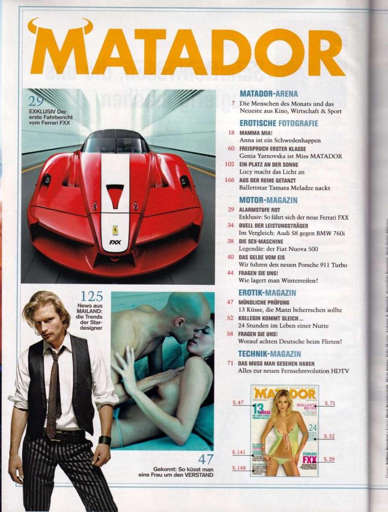 matador 04 2006 Inhalt a