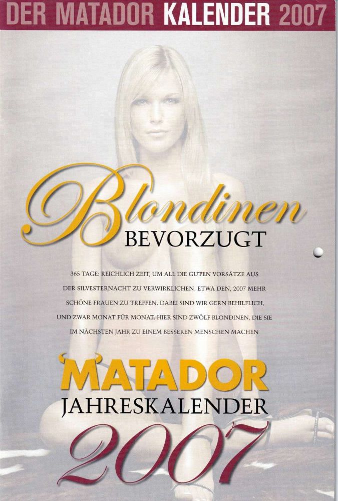 matador 12 2006 calendar