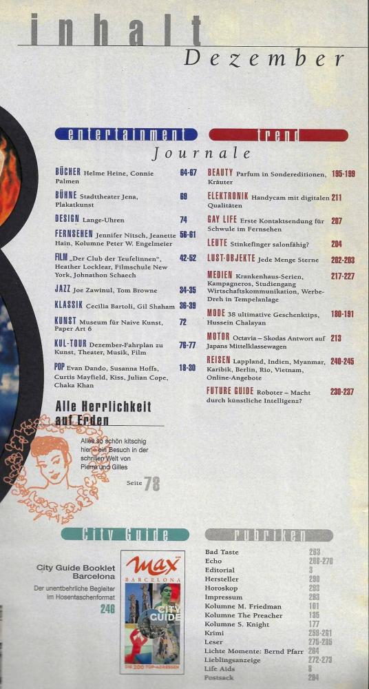 max 12 1996 Index