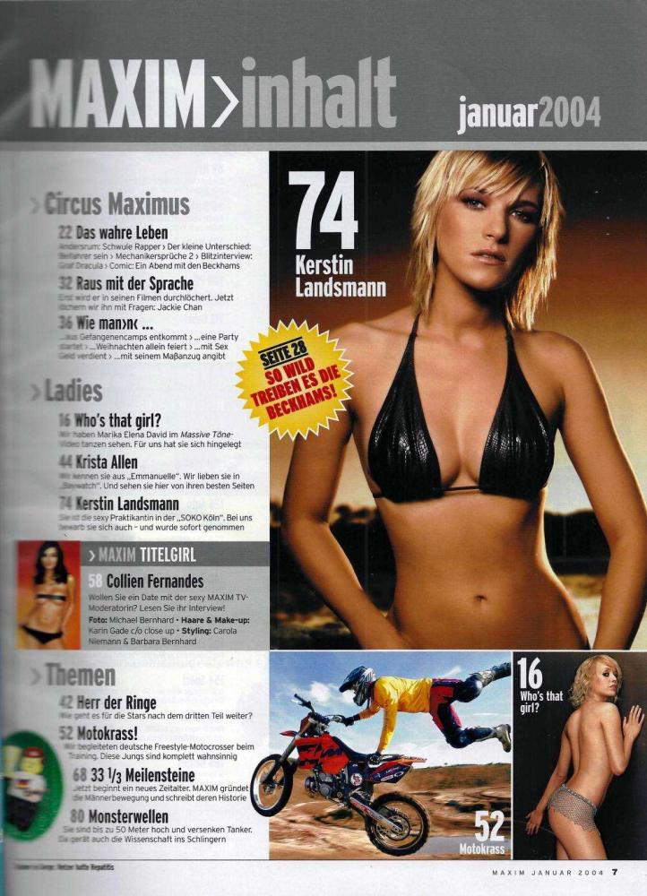 maxim 01 2004 Inhalt a