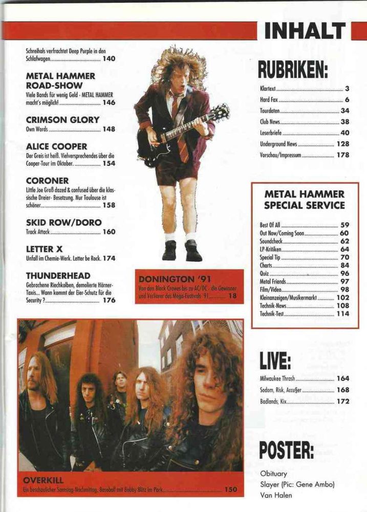 Metal Hammer 10/1991 content b