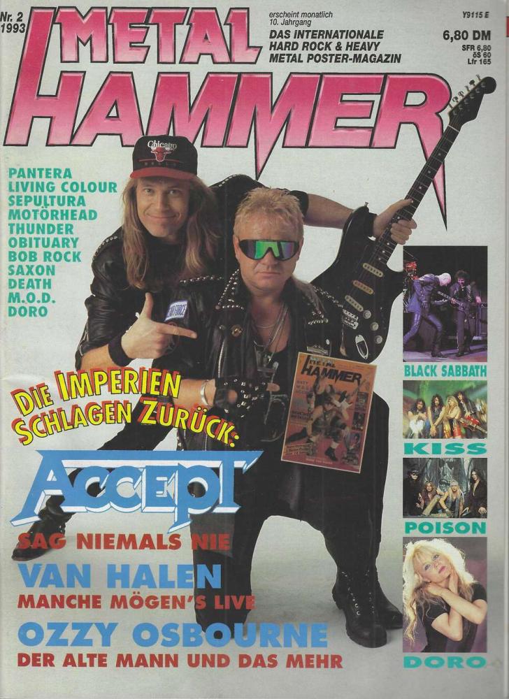 Metal Hammer 02 1993 cover