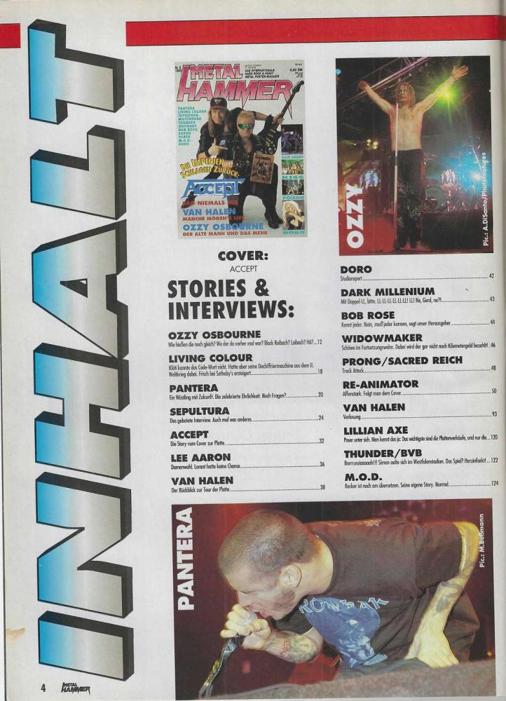Metal Hammer 02 1993 content a