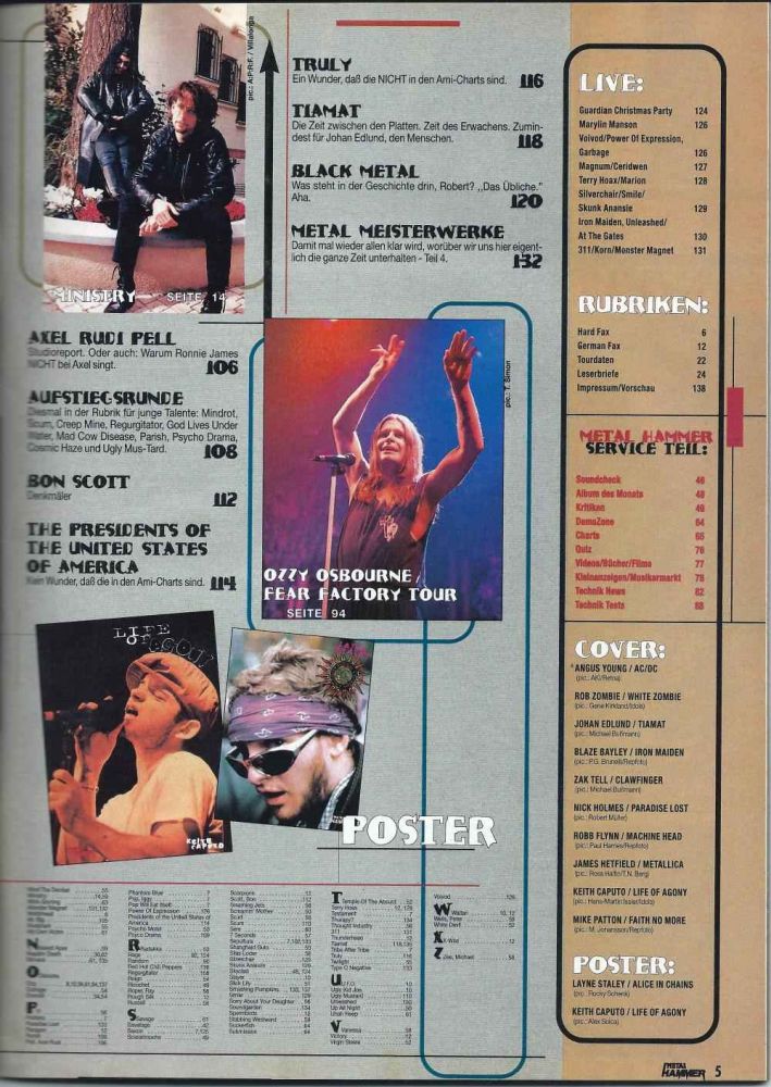 Metal Hammer 02-1996 Inhalt b
