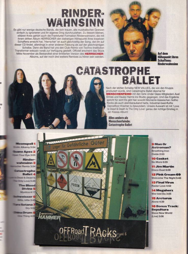 metal hammer 11 1997 Inhalt CD