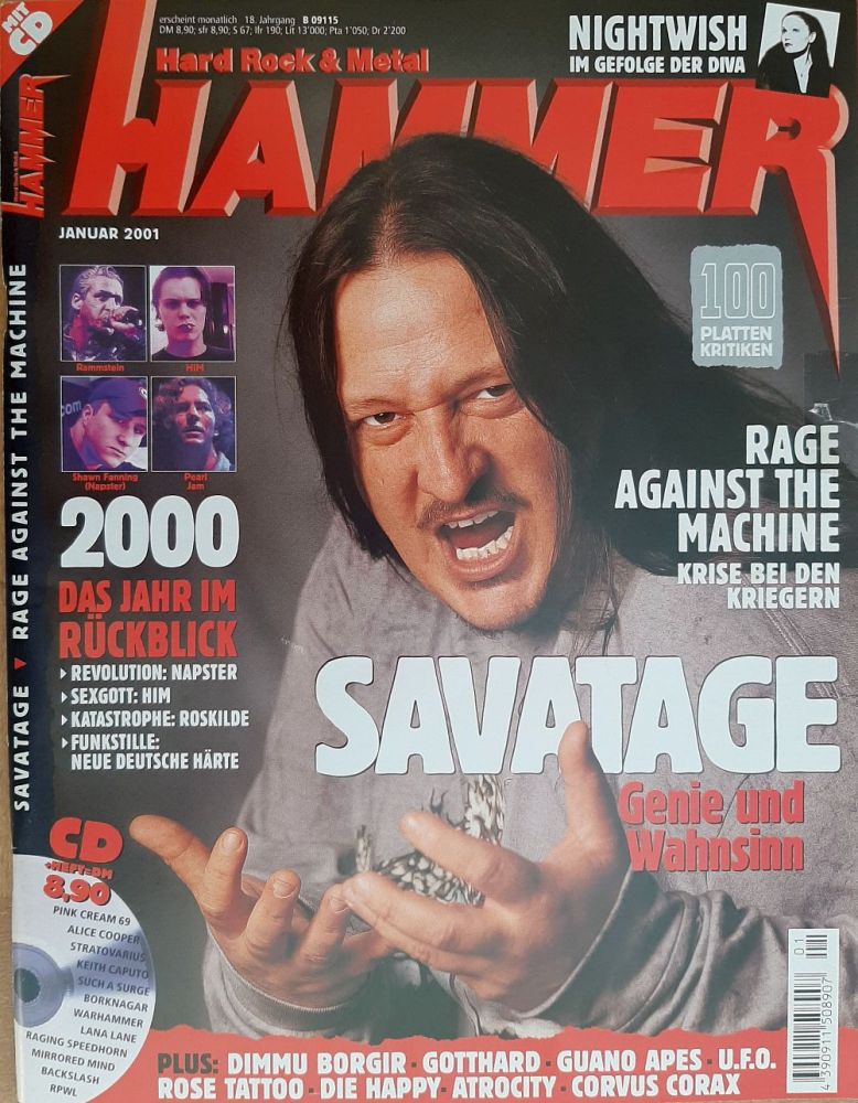 Metal Hammer 01 2001 cover