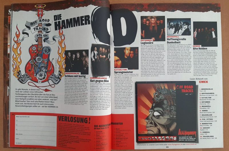 Metal Hammer 09 2001 Inhalt b