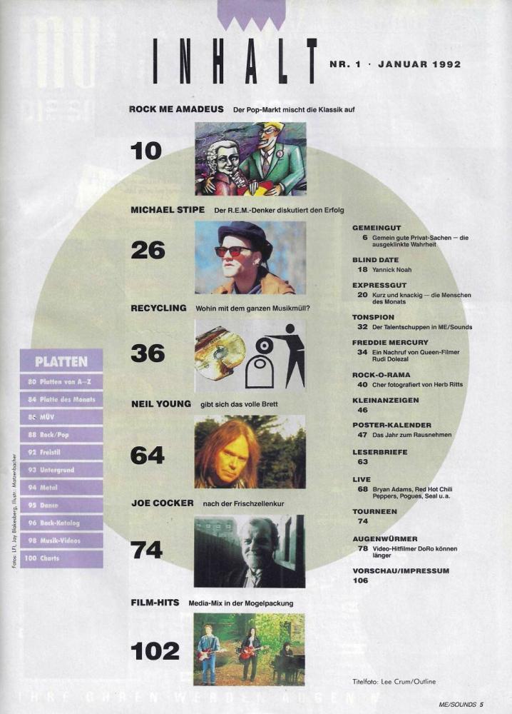 me sounds 01 1992 Inhalt