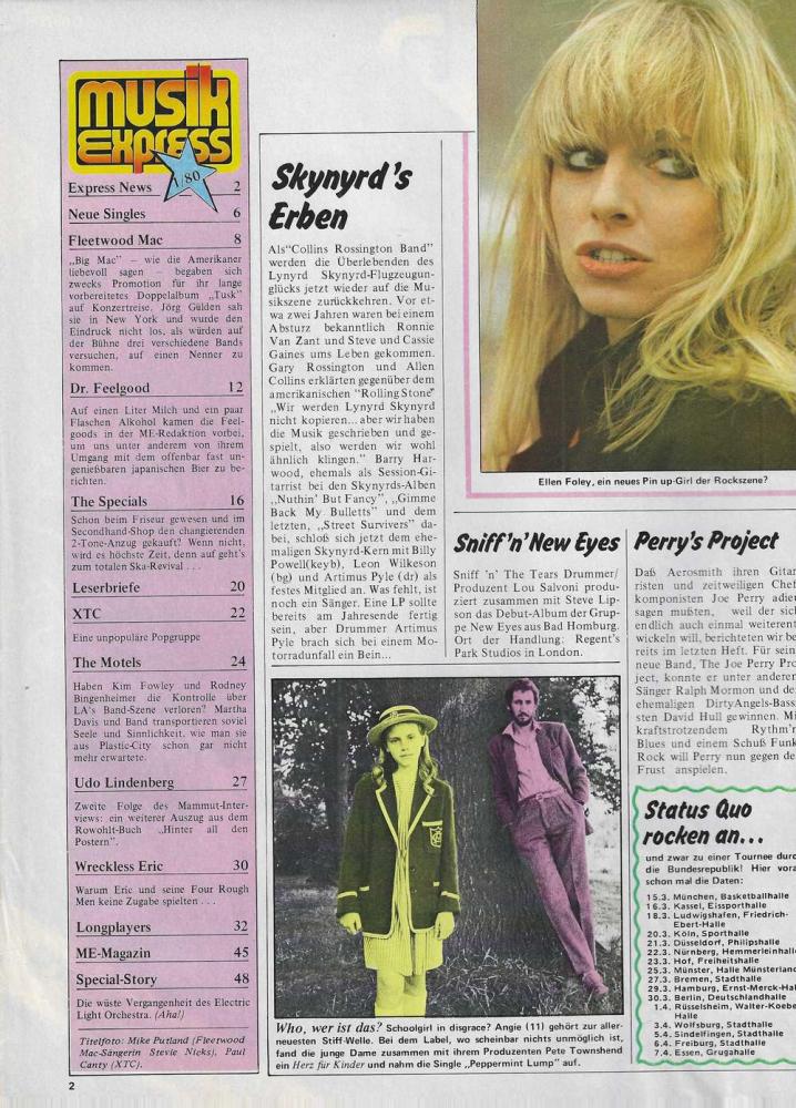 Musik-Express - January 1980 content