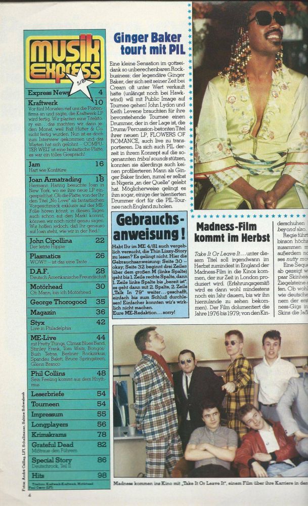 Musik-Express may 81 content