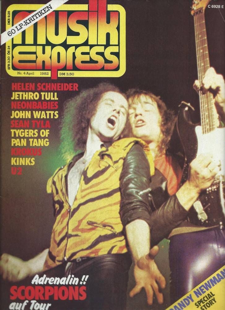 Musik-Express - April 1982 Cover