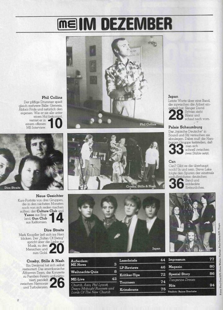 Musik Express 12 1982 content