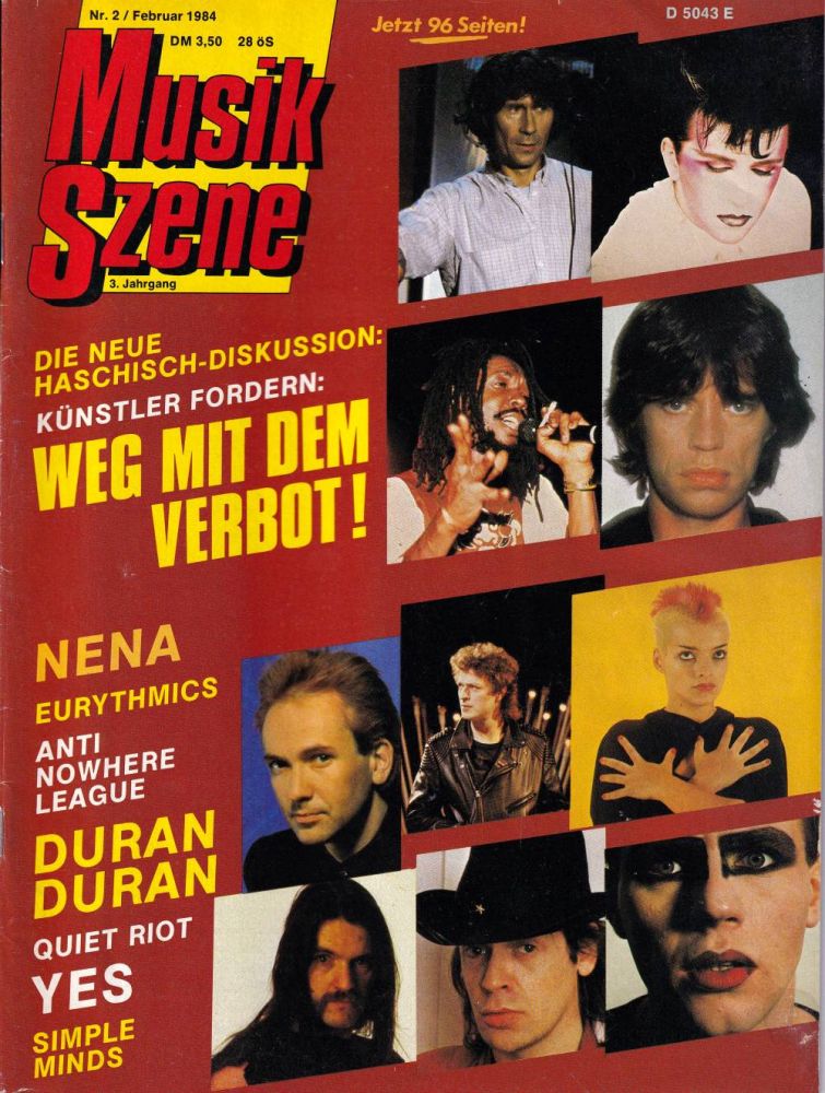 Musik Szene 02 1984 Heftcover