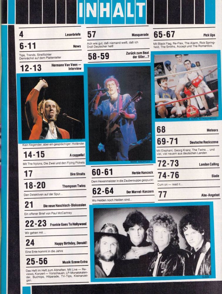 Musik Szene 03 1984 Index