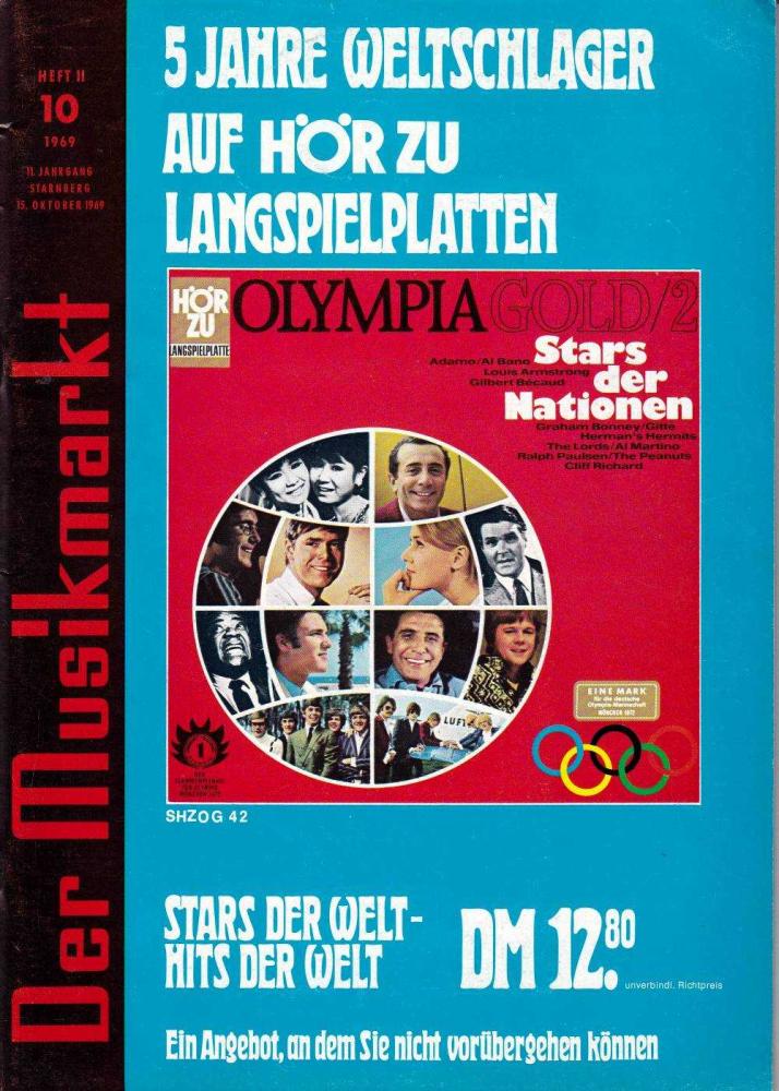 musikmarkt 10 2 1969 Heftcover