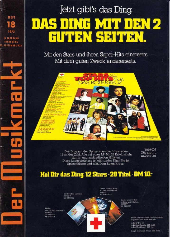 musikmarkt 18 1972 Heftcover