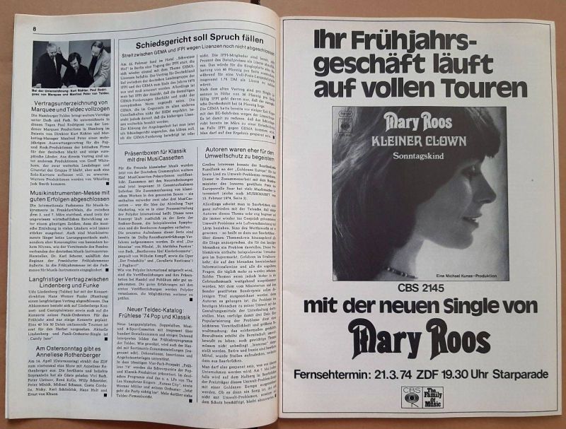 musikmarkt 06 1974 Inhalt b