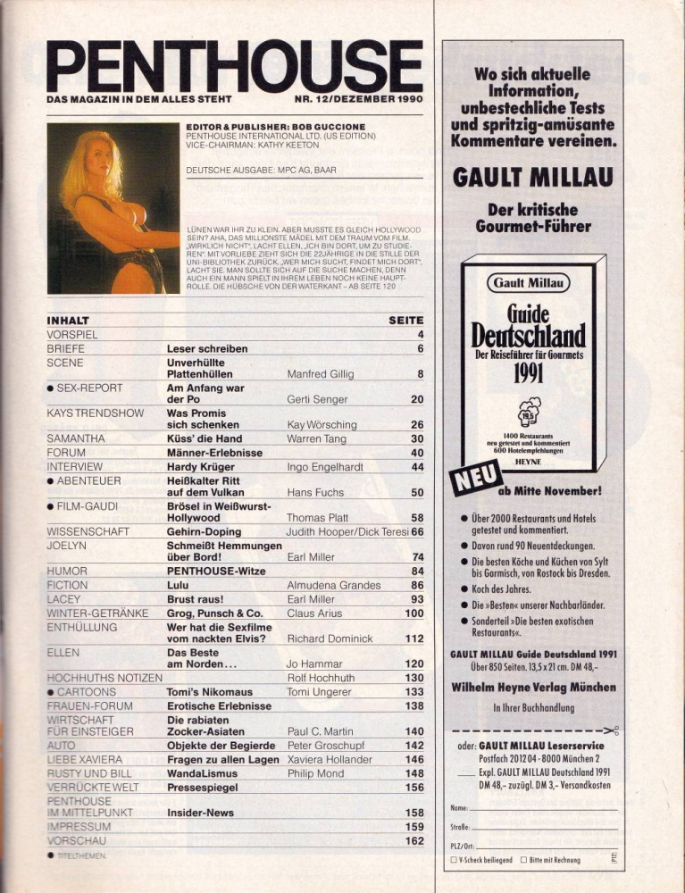 penthouse 12 1990 Index