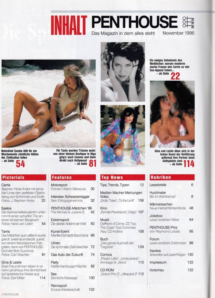 penthouse 11 1996 index a