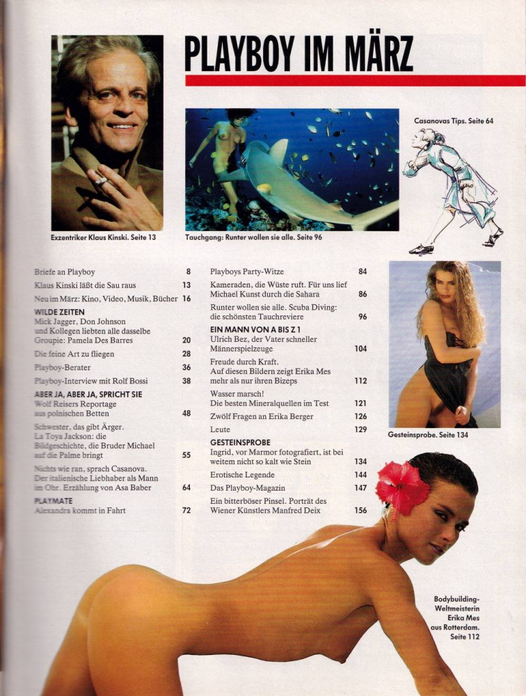 playboy 03 1989 index