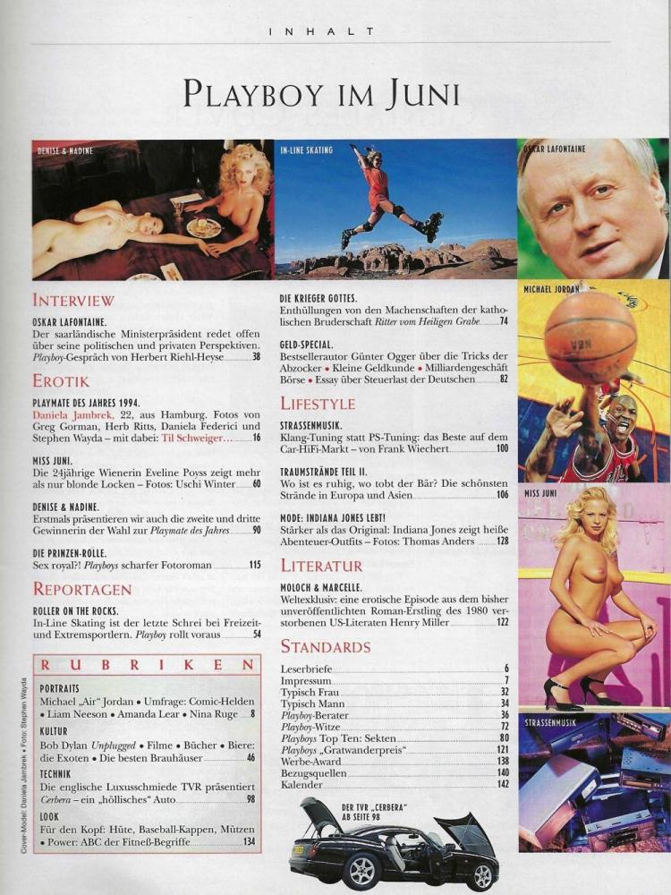 Playboy 06/1995 content