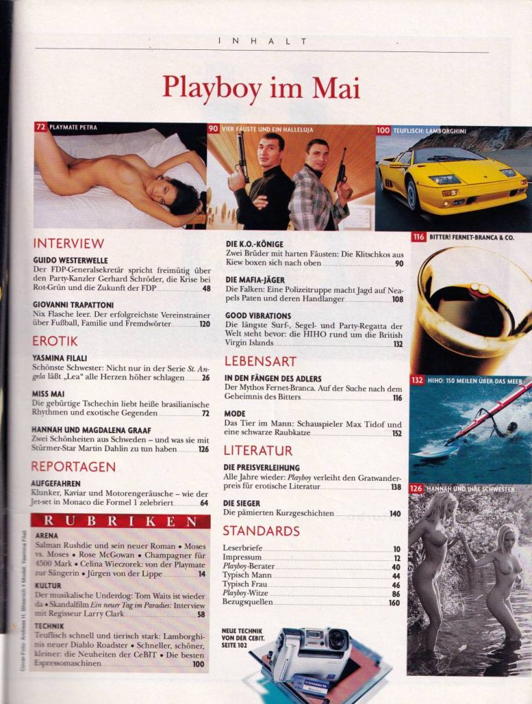 playboy 05 1999 index