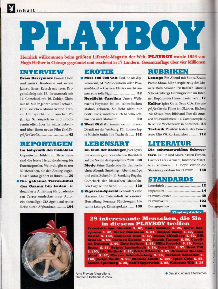 playboy 12 2000 index a
