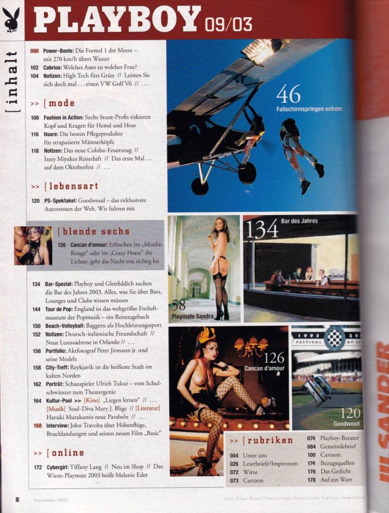 playboy 09 2003 Index b