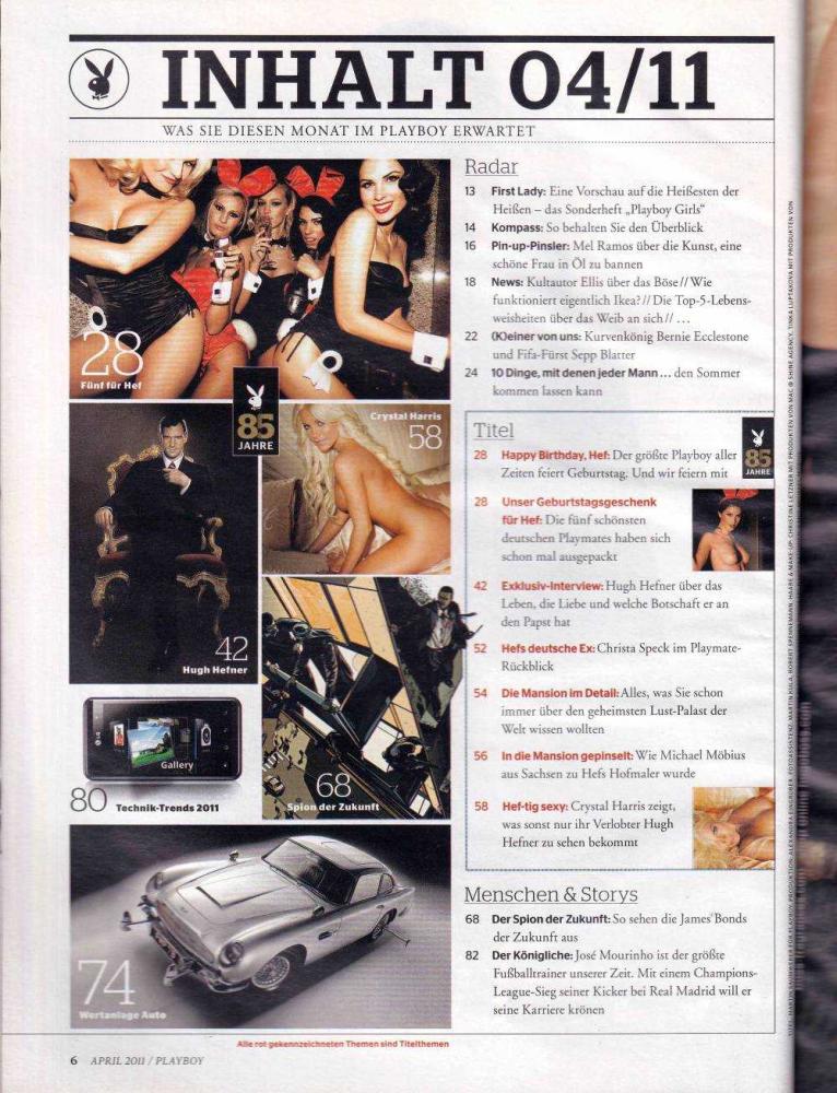 playboy 04 2011 Inhalt a