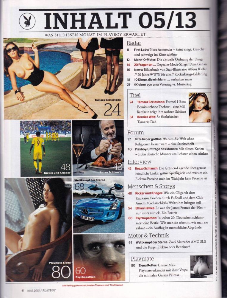 playboy 05 2013 Index A