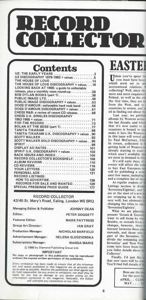 Record Collector - Issue 127: content