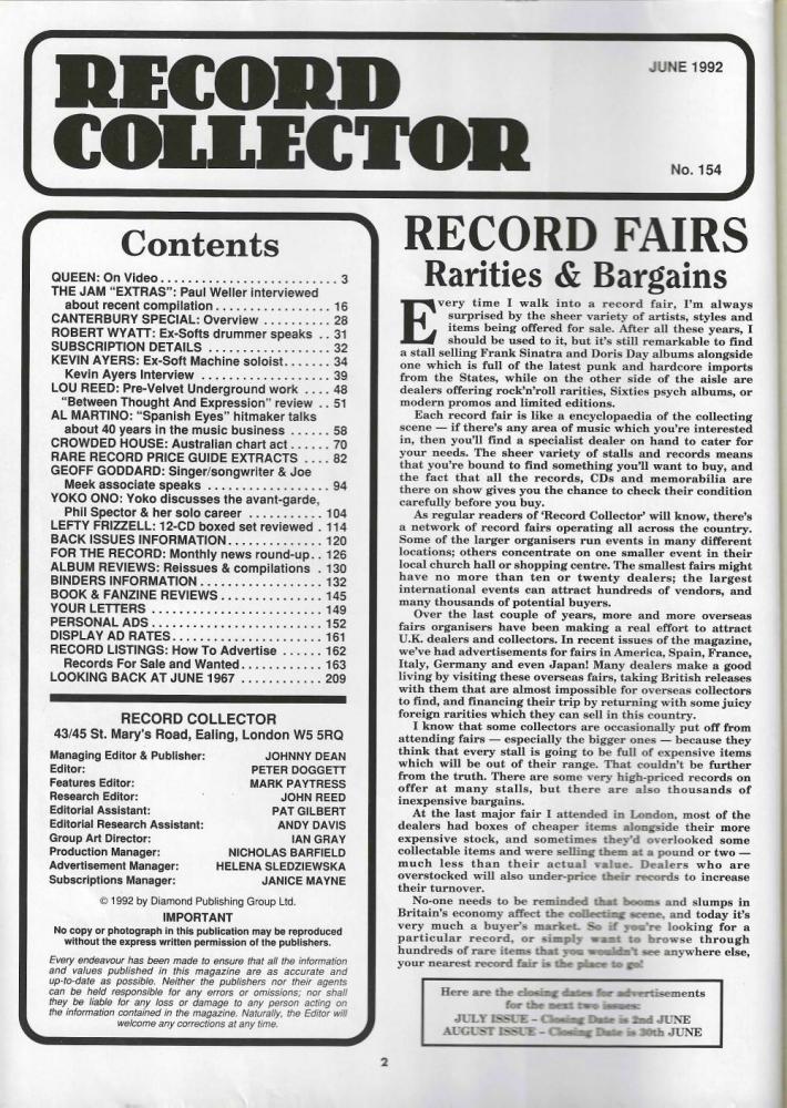 Record Collector  No 466 (Mai 2017)