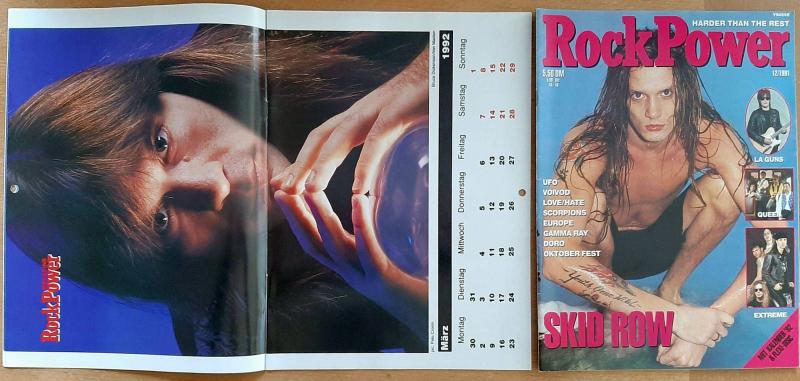 Rock Power 12 1991 calendar 2