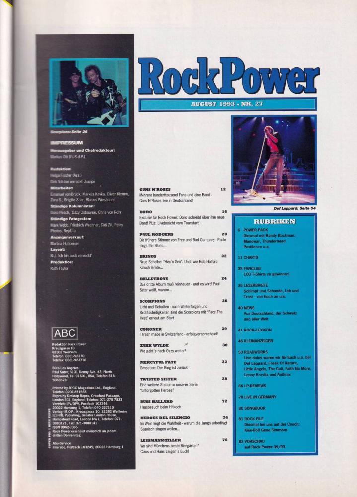 rock power 08 1993 content