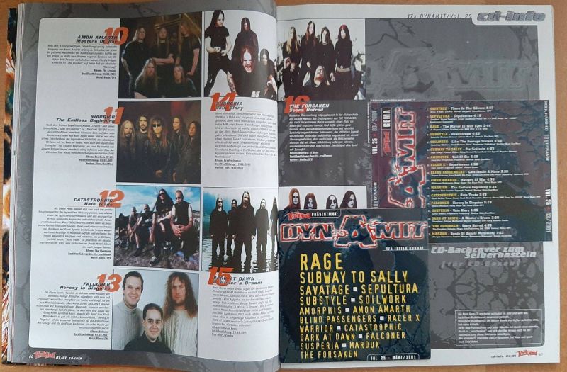 rock hard 03 2001 Inhalt CD