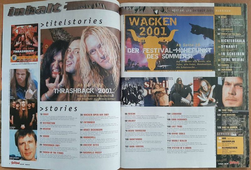 rock hard 10 2001 Inhalt