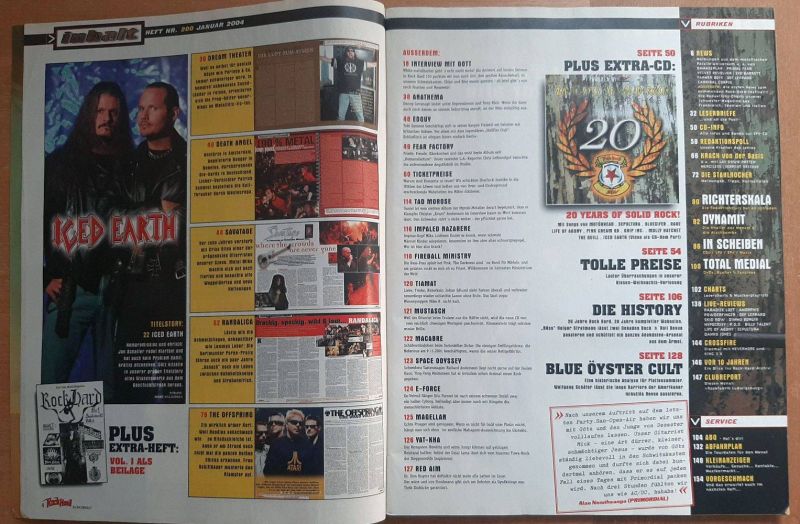 rock hard 01 2004 Index