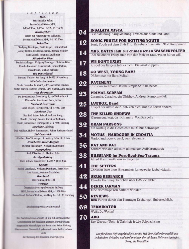 skug 019 Index