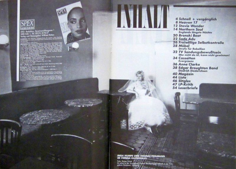 Spex 09/1984 Inhalt