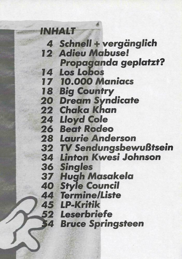 Spex 12/1984 index