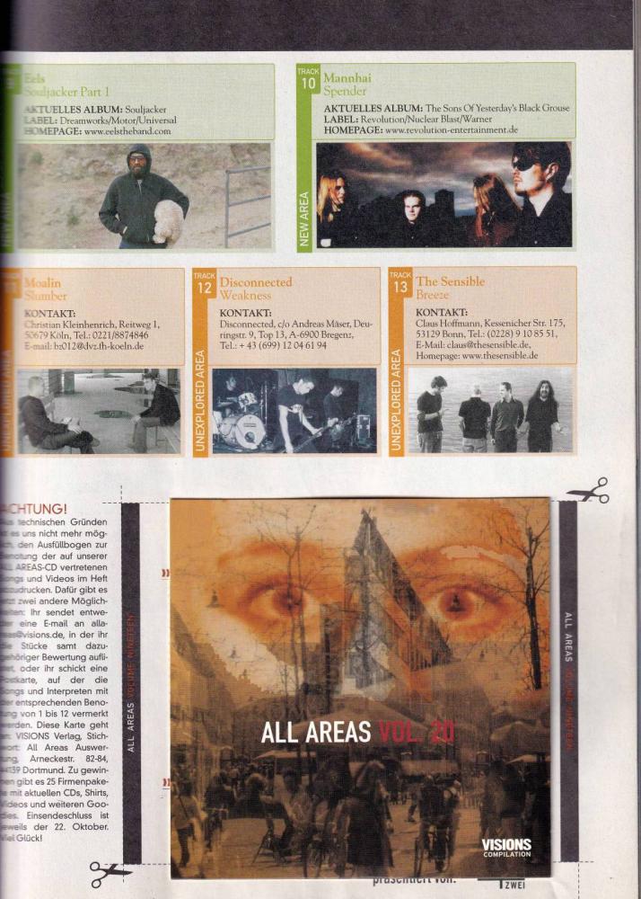 visions 10 2001 Heft CD b