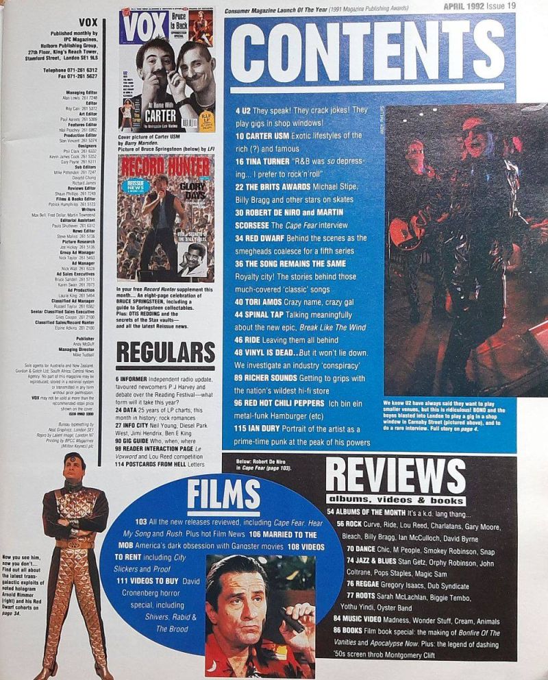 vox-magazine uk 04 1992 index