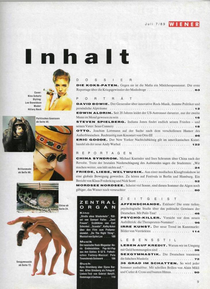 wiener 07 1989 Inhalt