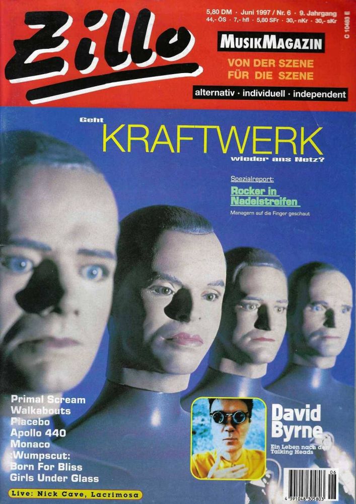 Zillo Musikmagazin 06/1997 Heftcover