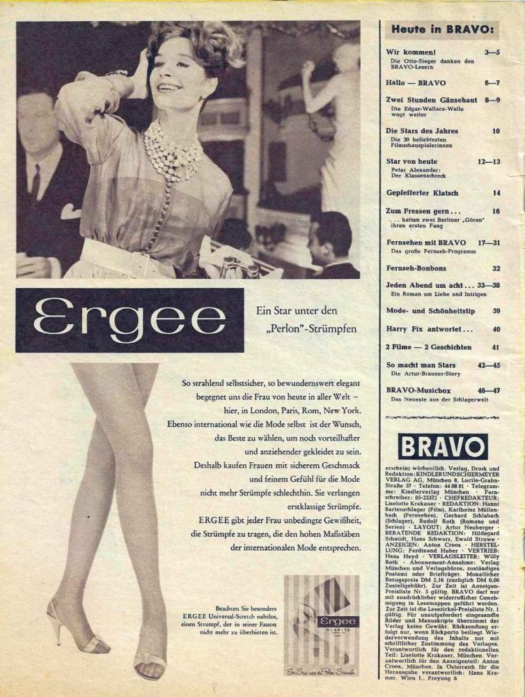 Bravo 11/1961 Inhalt