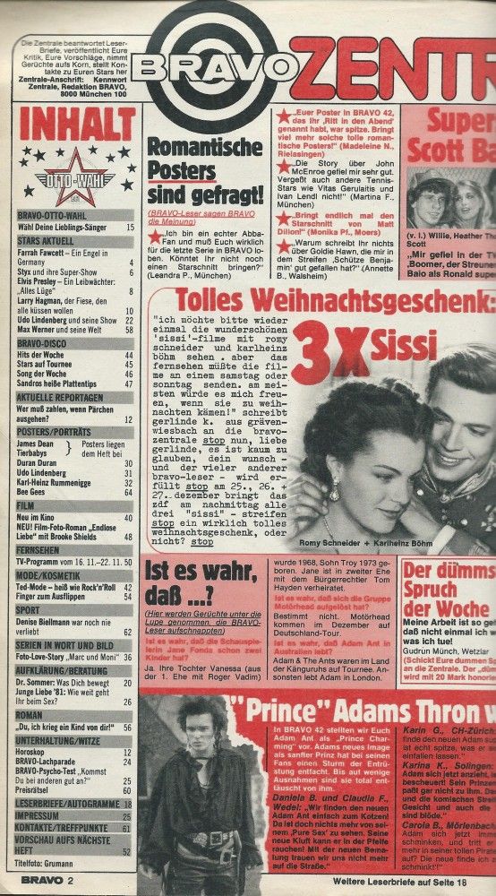 Bravo issue 47-1981 content
