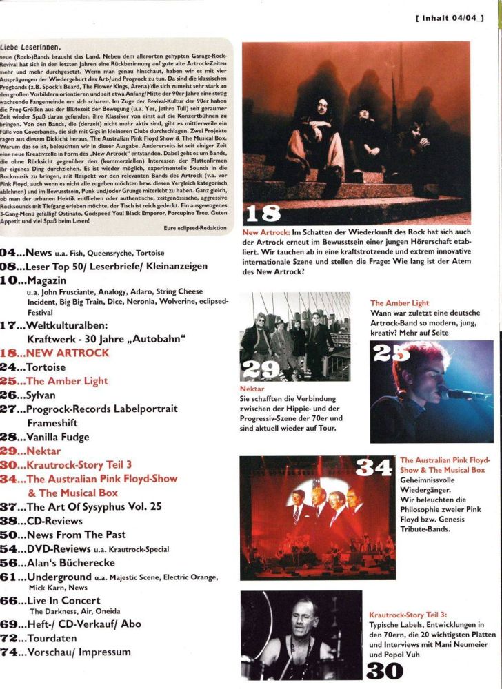 eclipsed 04 2004 Index